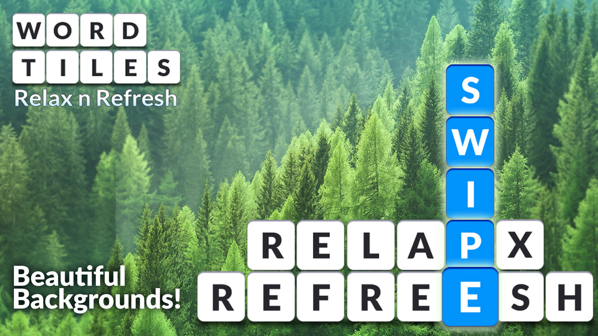 اسکرین شات 3 بازی Word Tiles: Relax n Refresh
