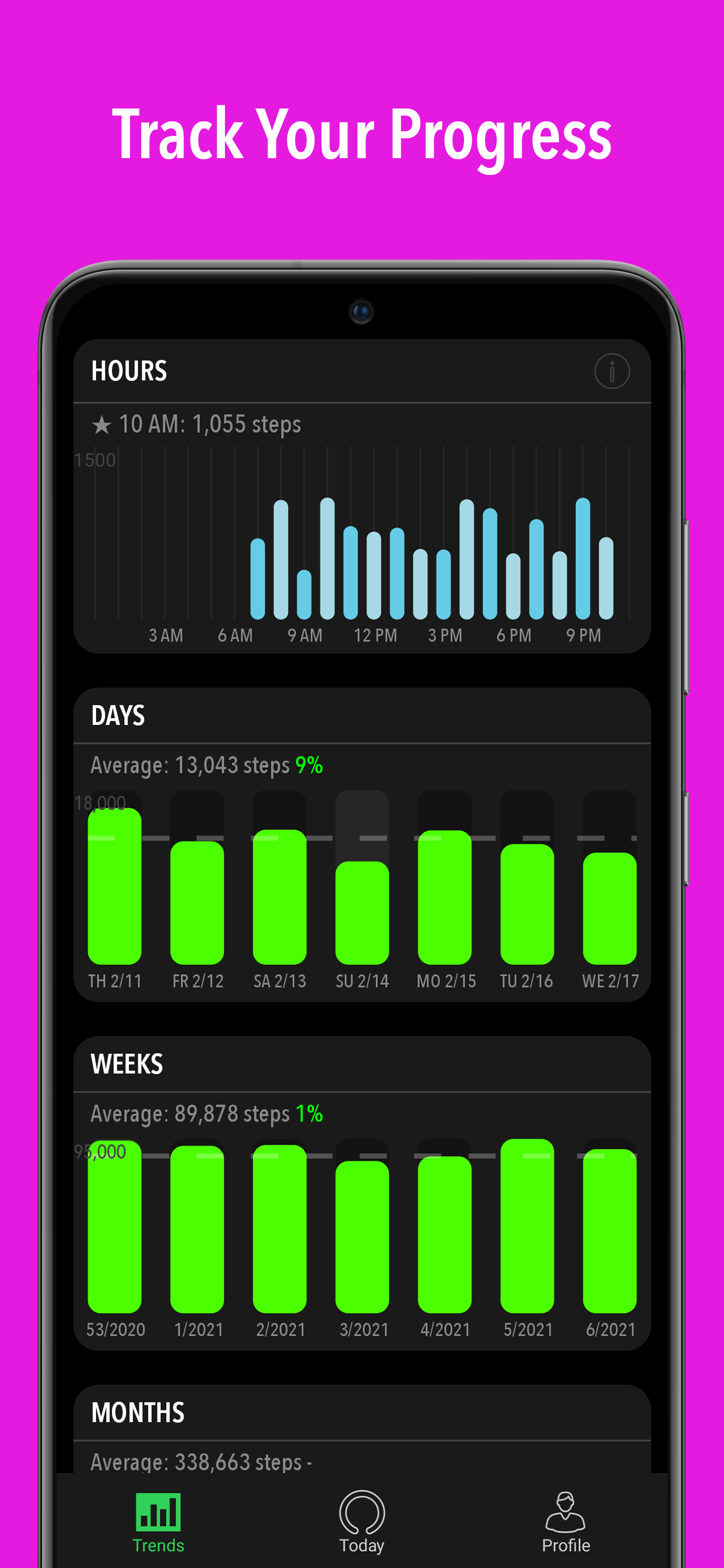 اسکرین شات 3 برنامه ActivityTracker Pedometer