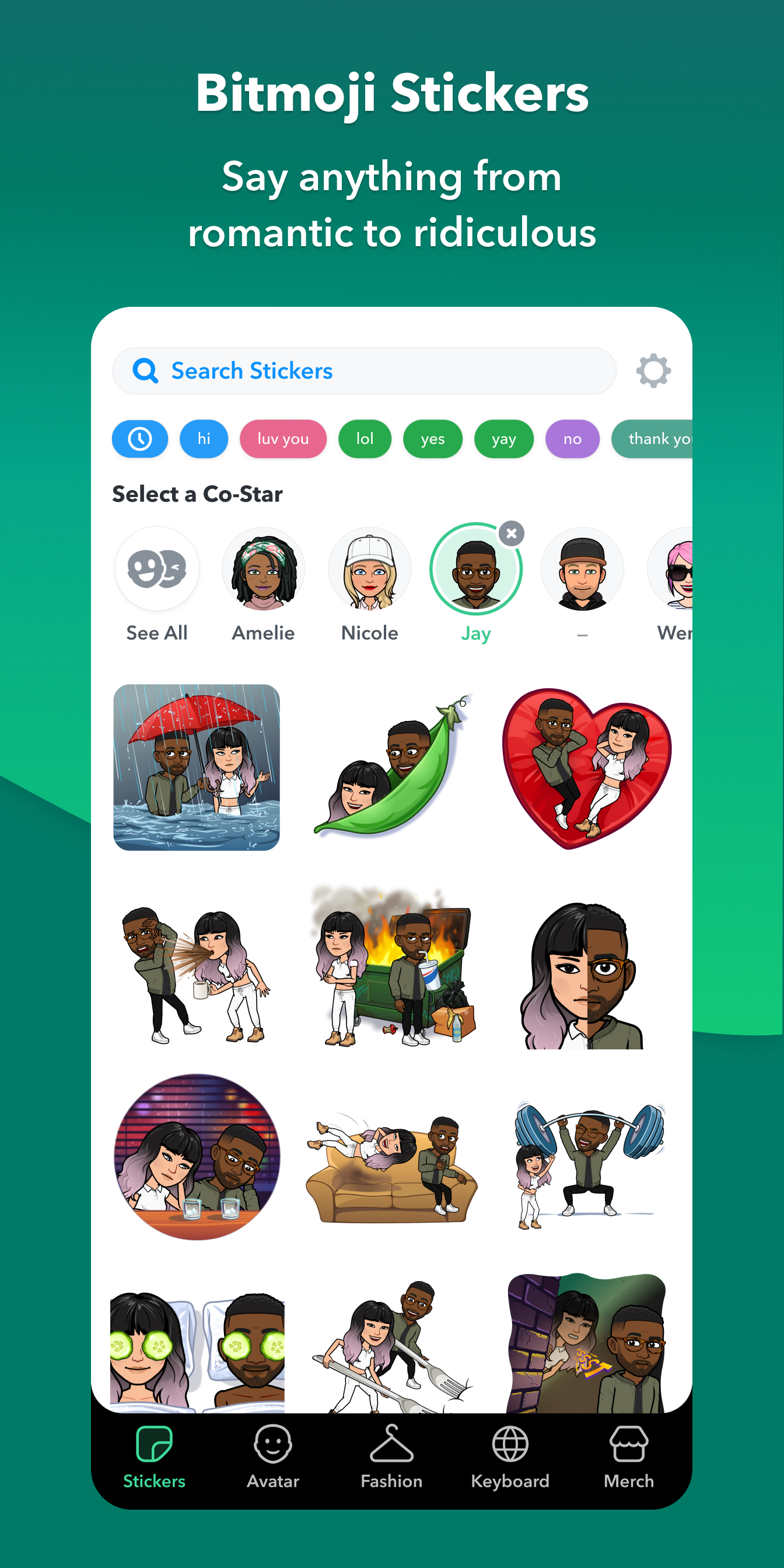 اسکرین شات 5 برنامه Bitmoji