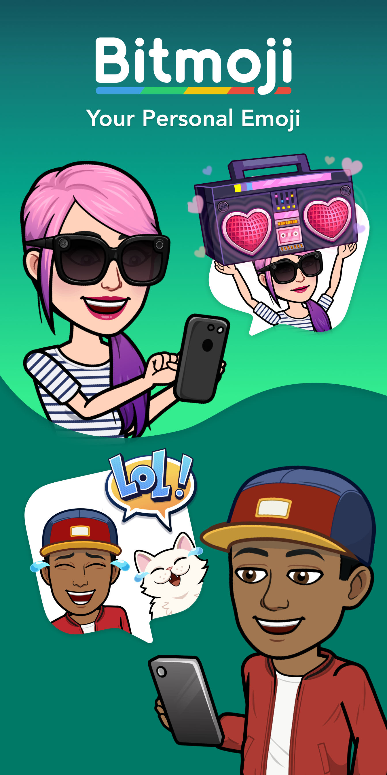 اسکرین شات 1 برنامه Bitmoji