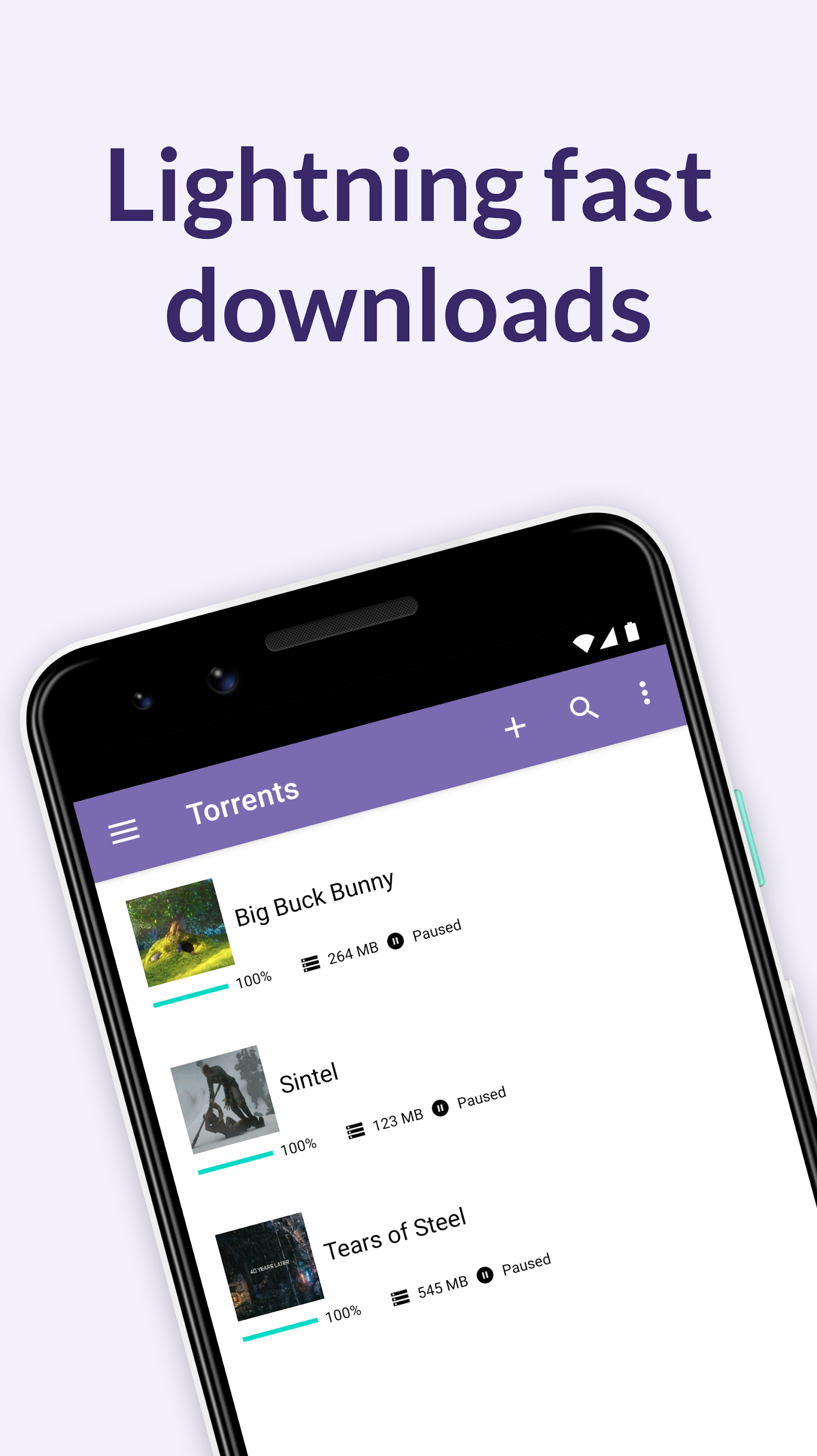اسکرین شات 1 برنامه BitTorrent®- Torrent Downloads