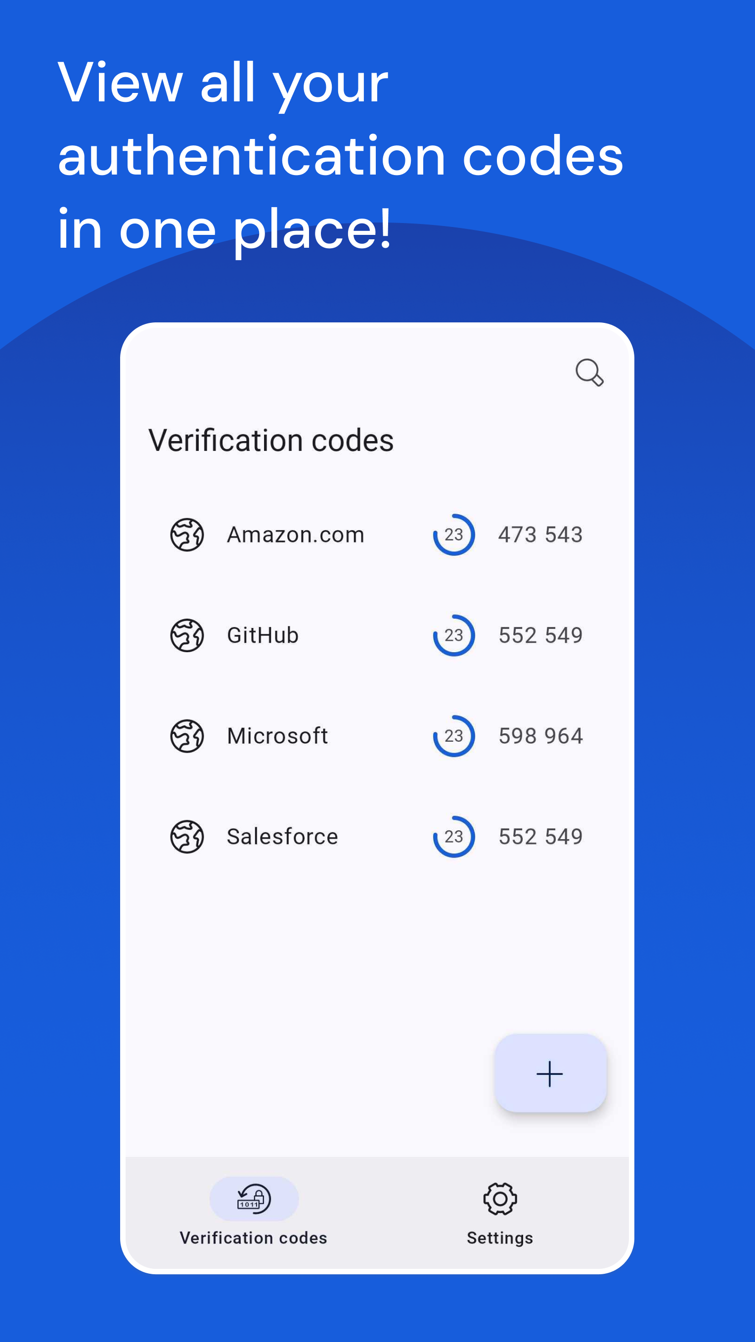 اسکرین شات 3 برنامه Bitwarden Authenticator