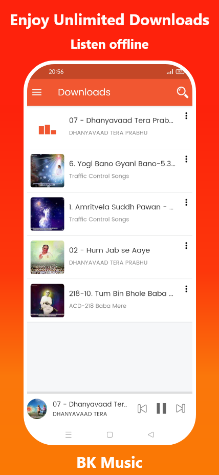 اسکرین شات 7 برنامه BK Music - 3500+ BK Songs