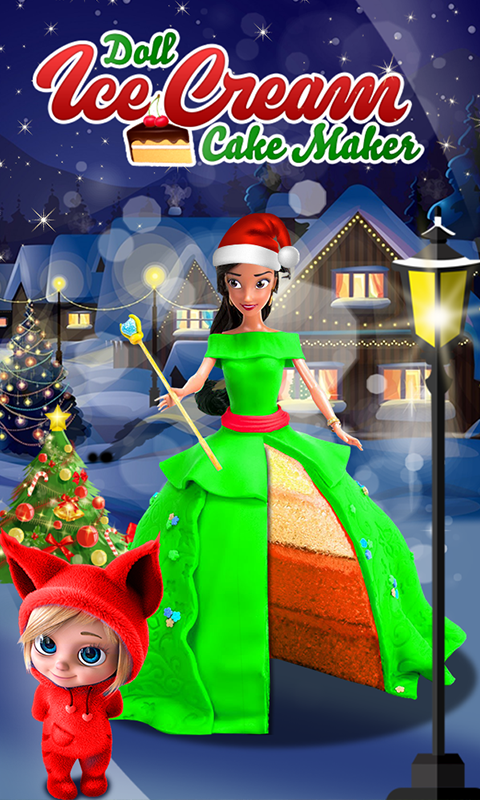 اسکرین شات 1 بازی Doll Ice Cream Cake Maker Game