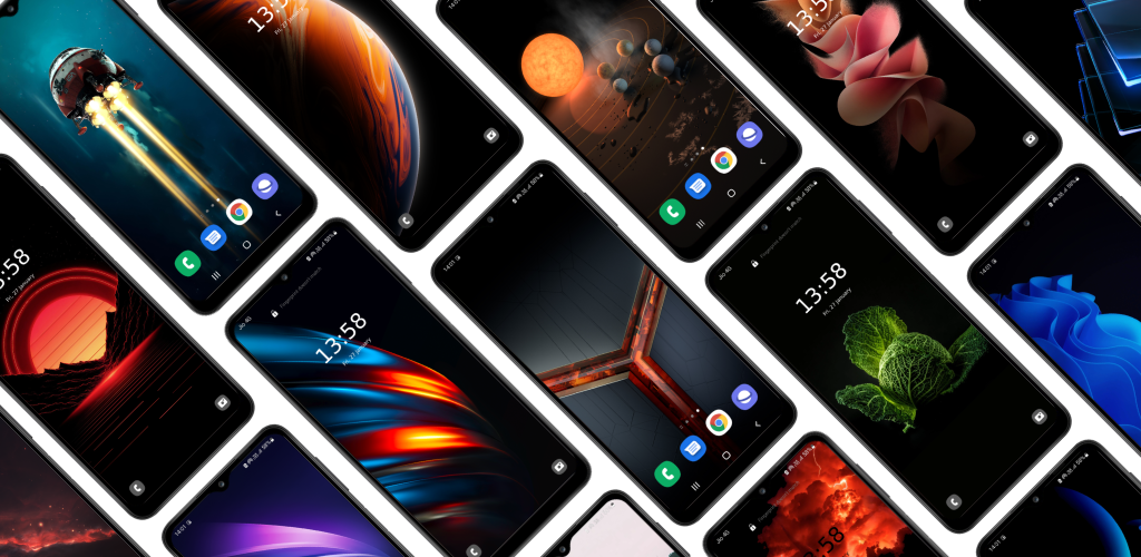 اسکرین شات 1 برنامه Black Wallpaper