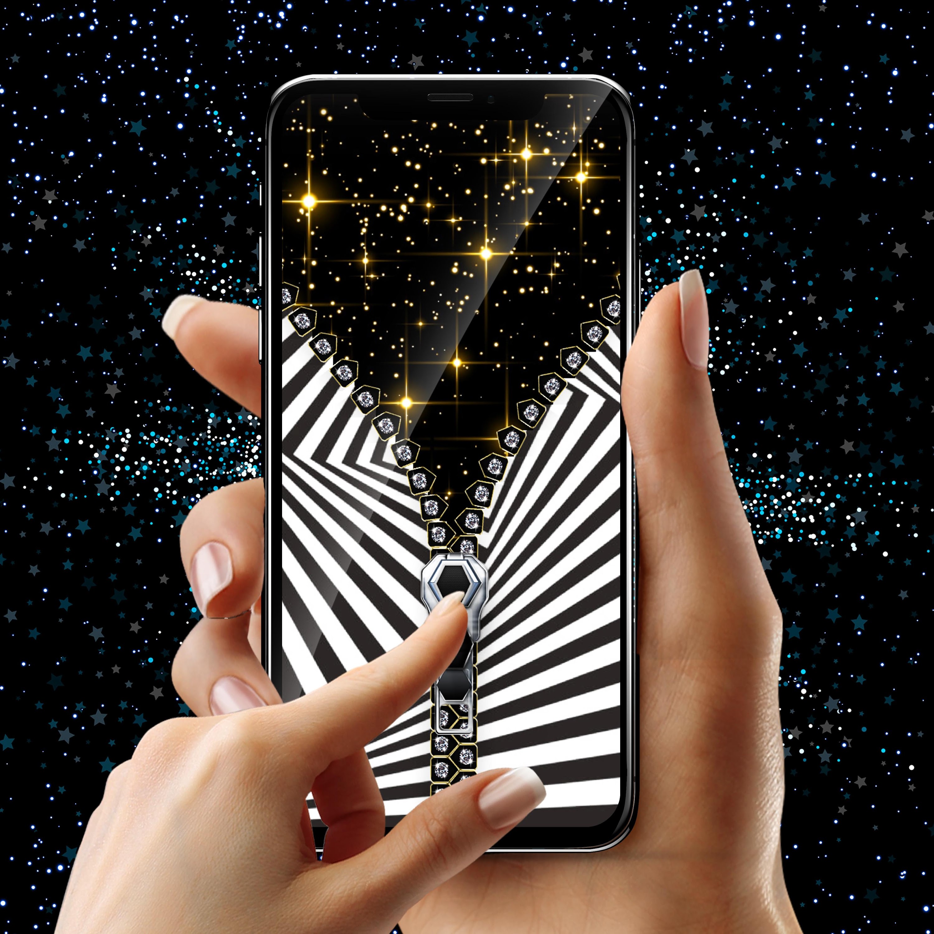 اسکرین شات 2 برنامه Black lock screen