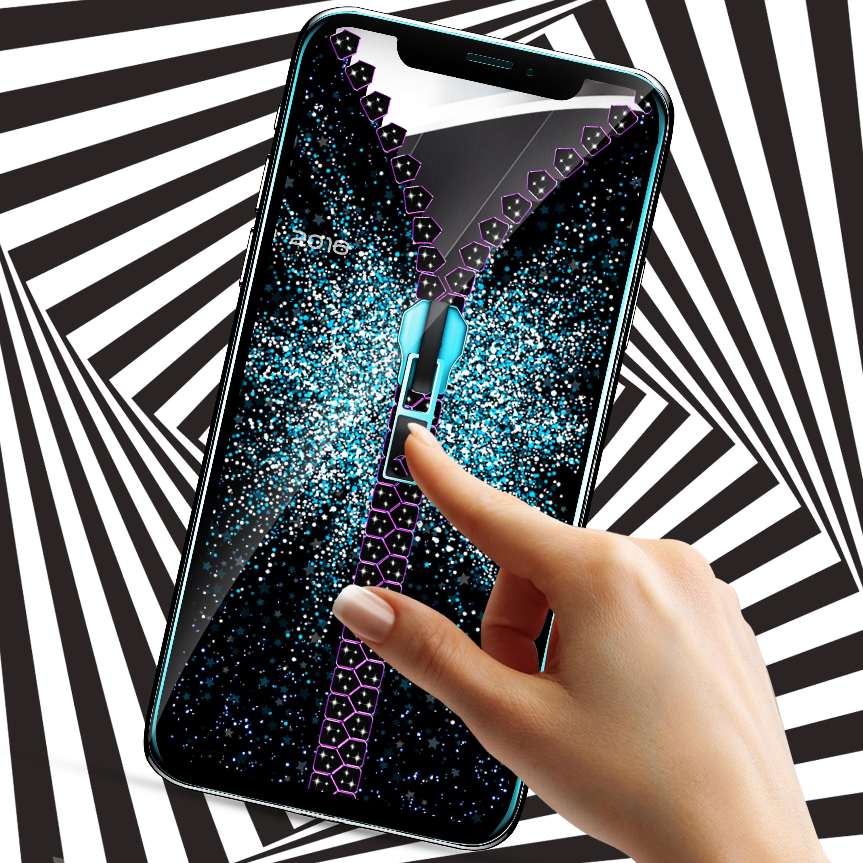 اسکرین شات 5 برنامه Black lock screen