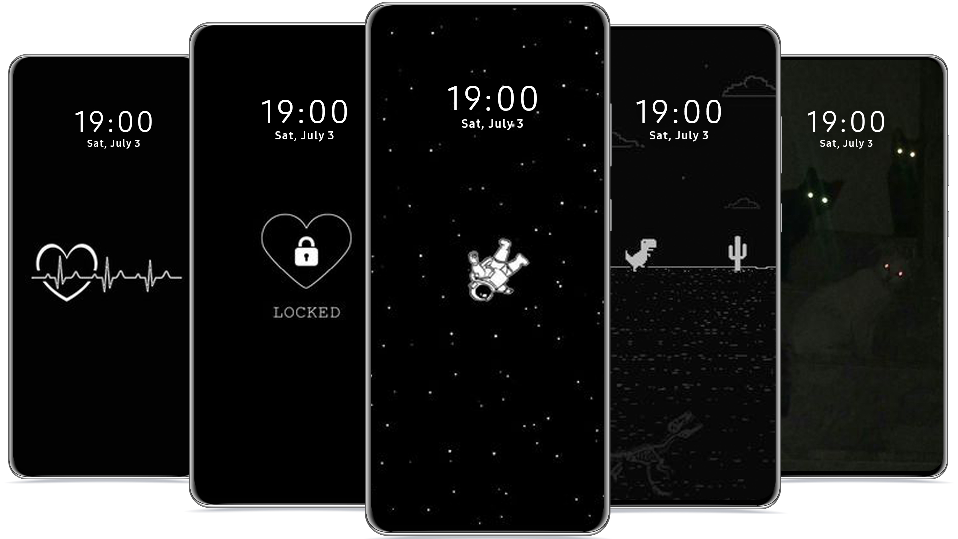 اسکرین شات 4 برنامه Black Aesthetic Wallpaper