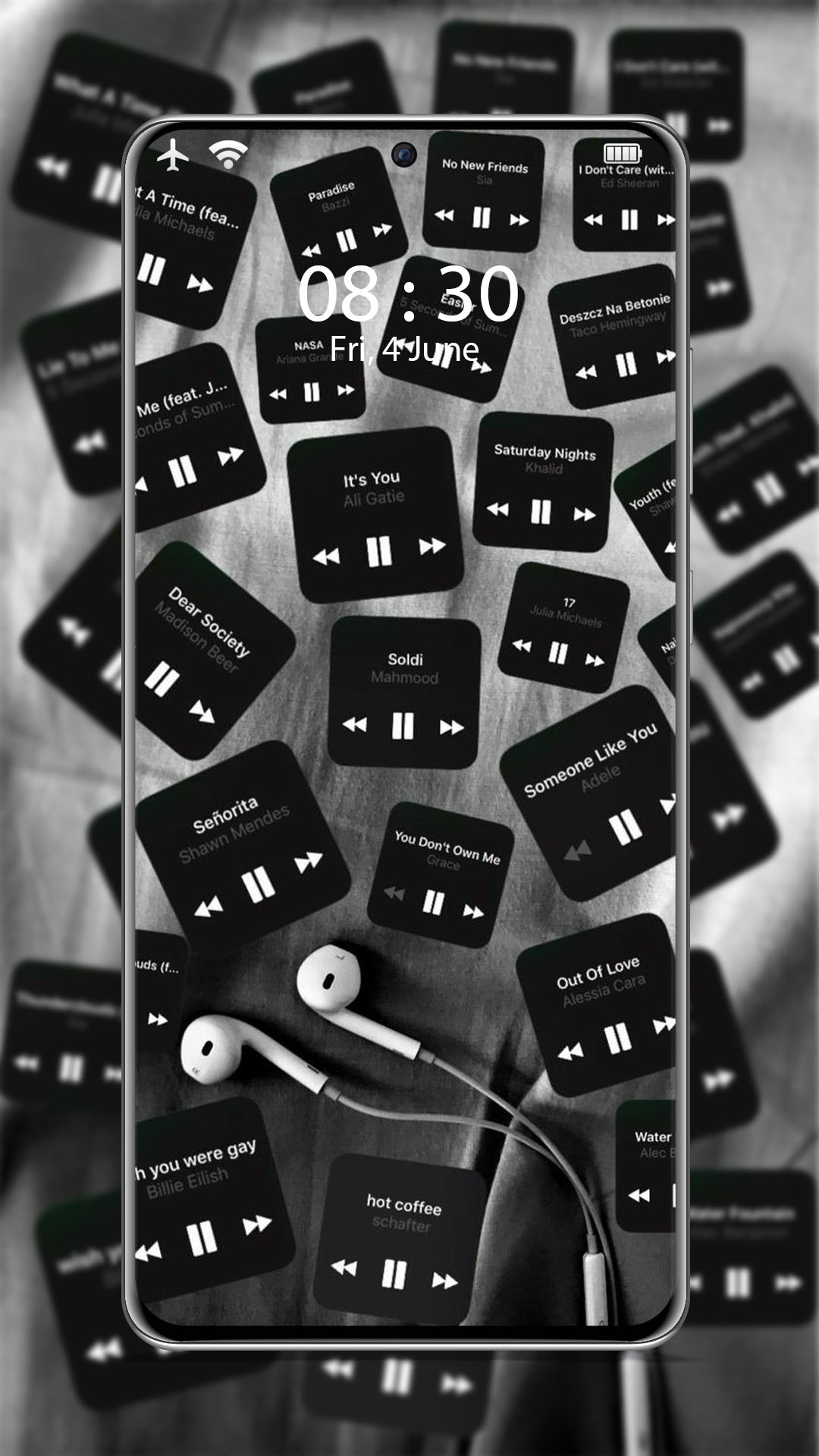 اسکرین شات برنامه Black aesthetic wallpapers 2