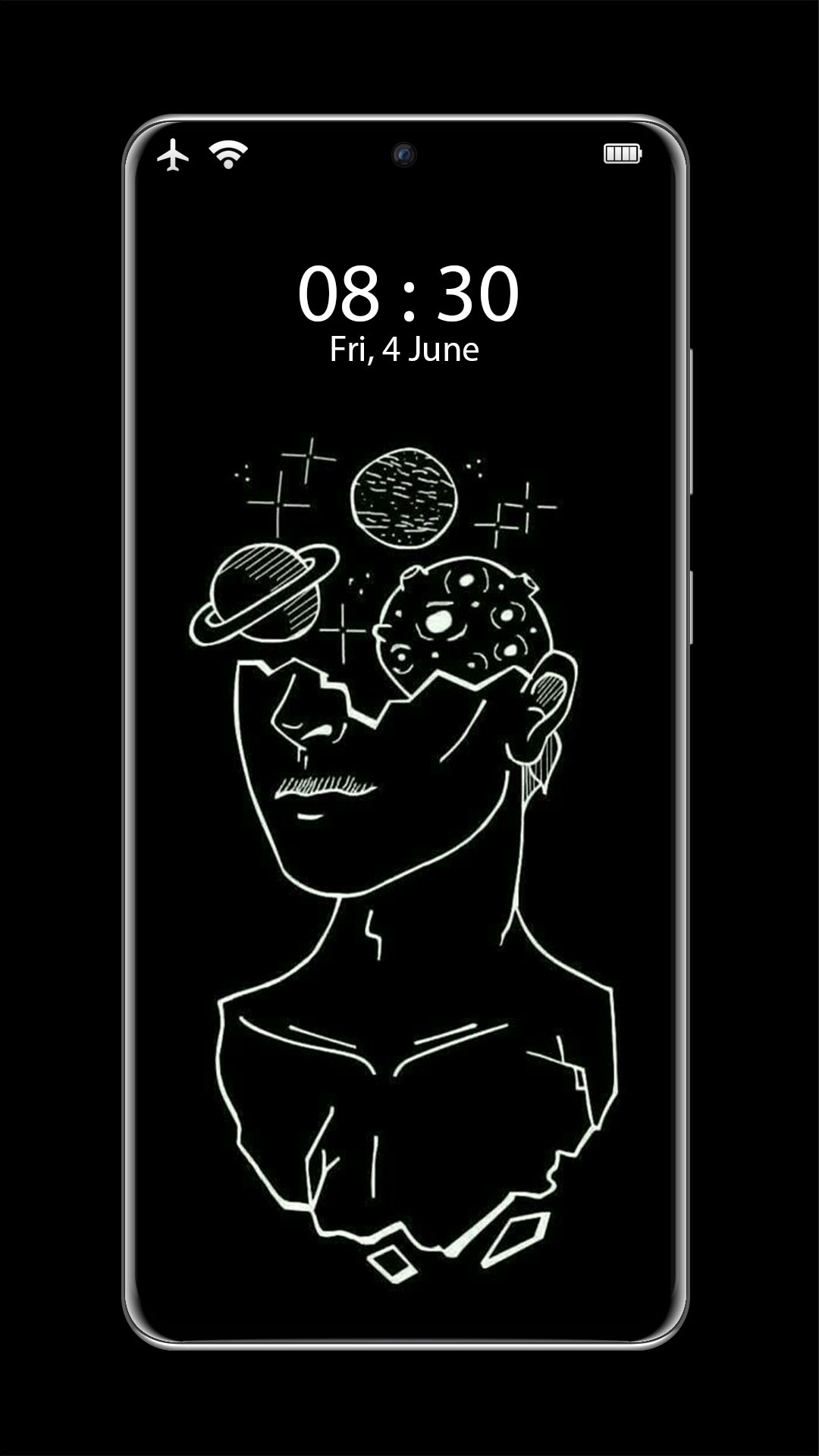 اسکرین شات برنامه Black aesthetic wallpapers 4