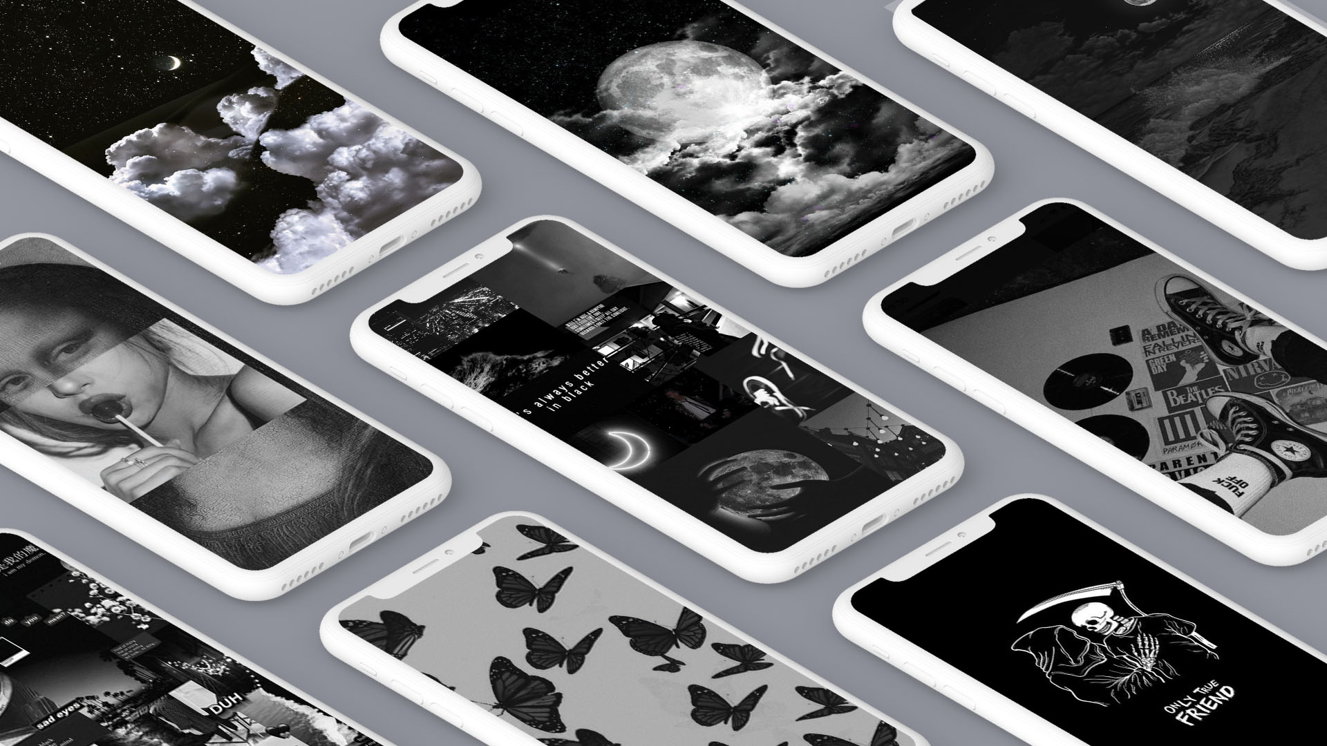 اسکرین شات برنامه Black aesthetic wallpapers 1