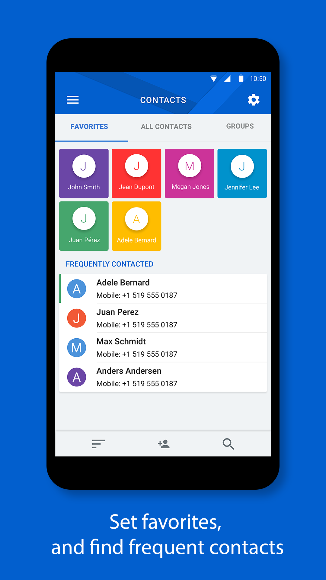 اسکرین شات 3 برنامه BlackBerry Hub+ Contacts