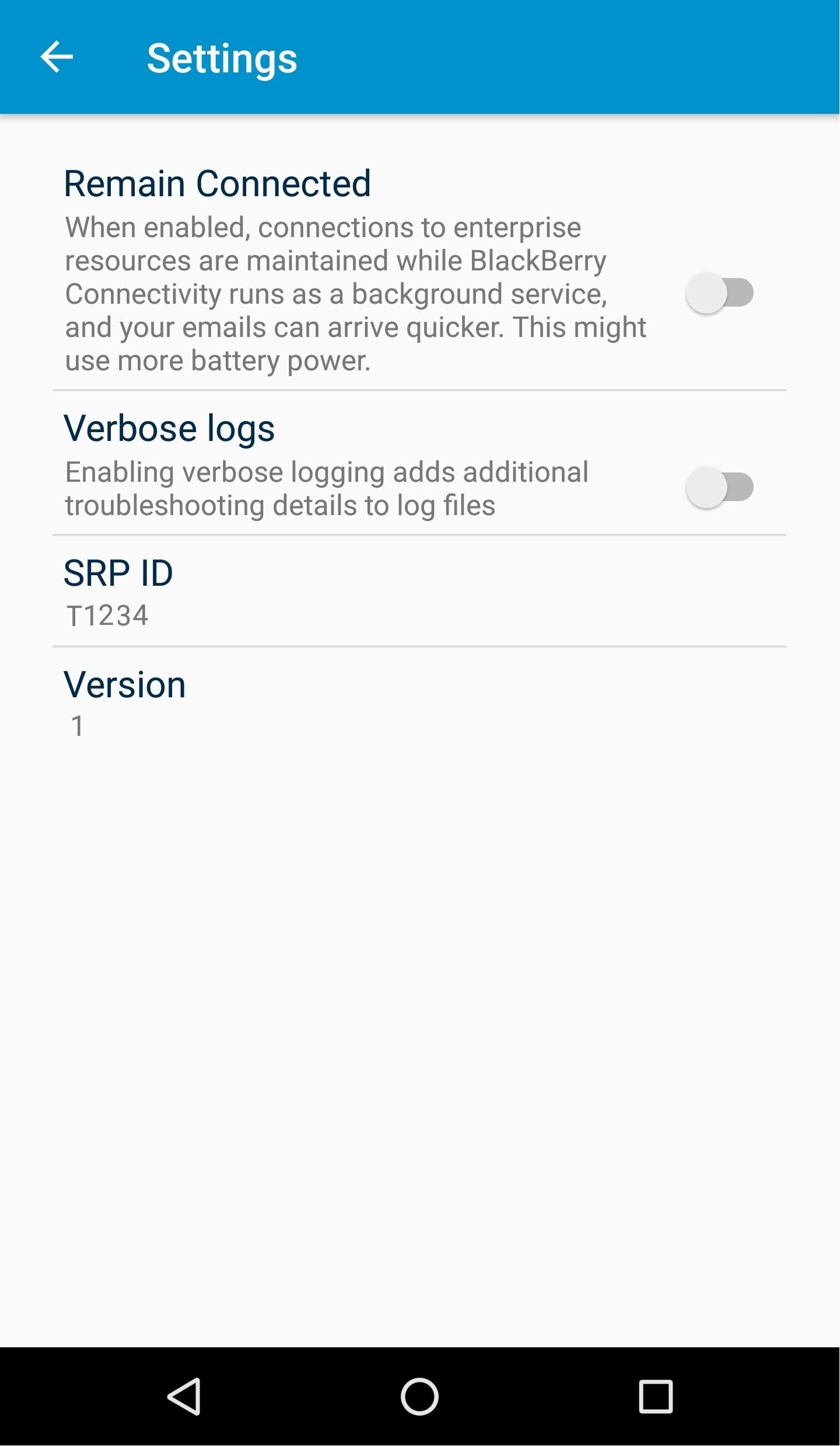 اسکرین شات 2 برنامه BlackBerry Connectivity
