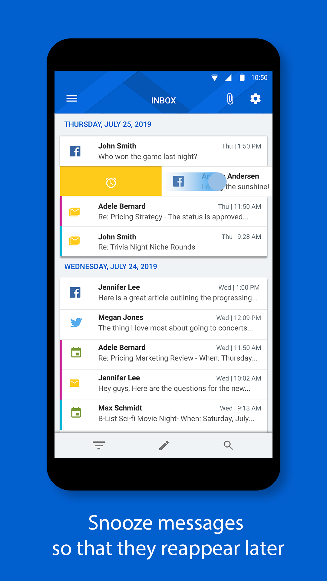 اسکرین شات 4 برنامه BlackBerry Hub+ Inbox