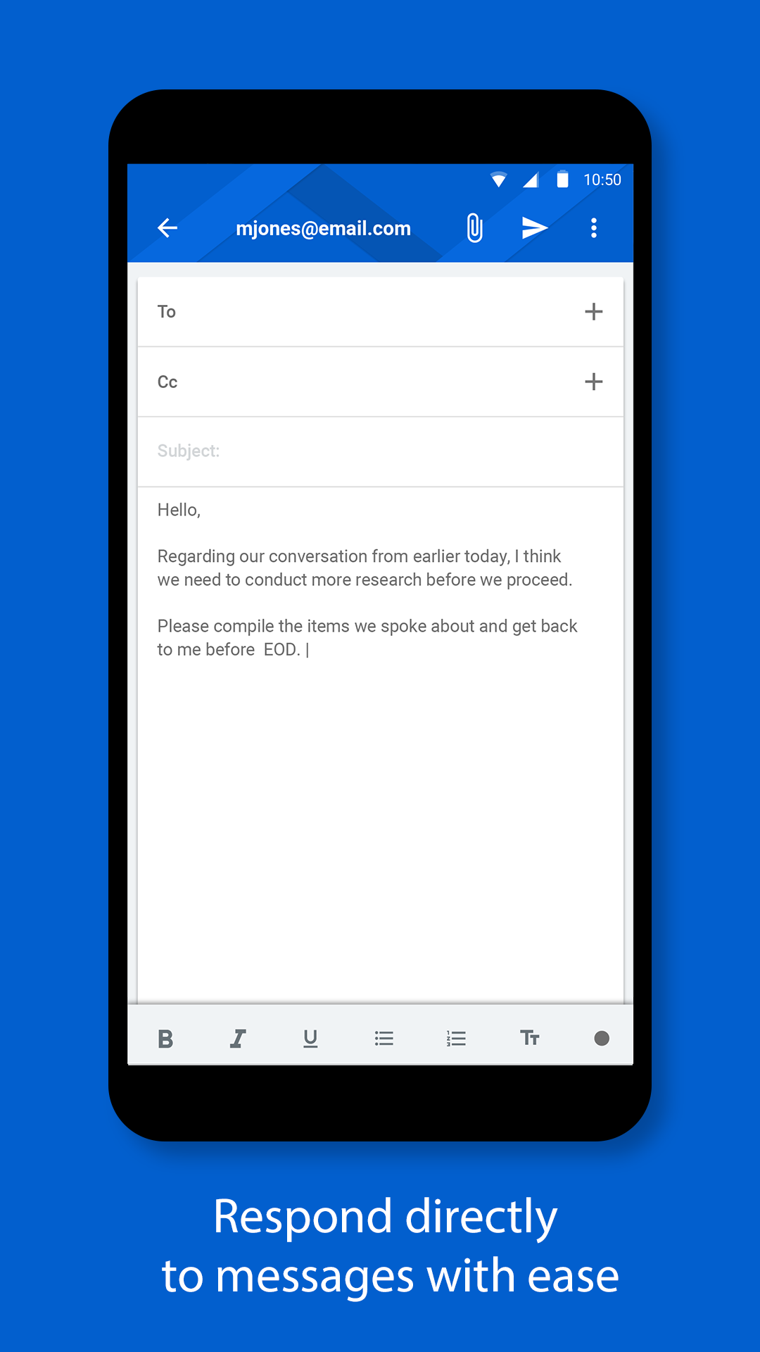 اسکرین شات 3 برنامه BlackBerry Hub+ Inbox