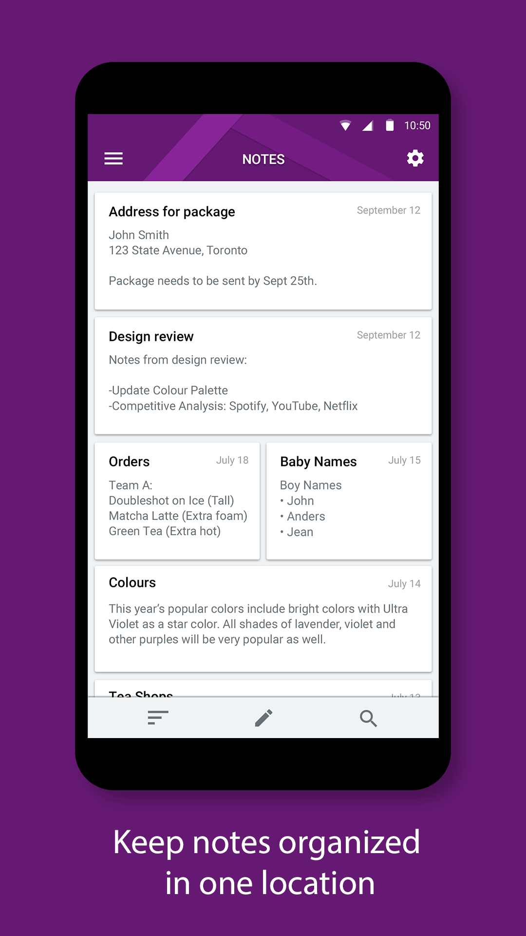 اسکرین شات 1 برنامه BlackBerry Hub+ Notes