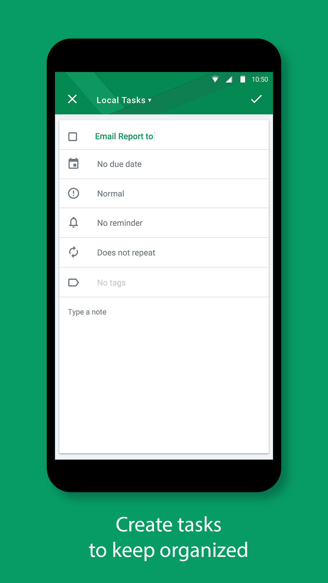 اسکرین شات 1 برنامه BlackBerry Hub+ Tasks