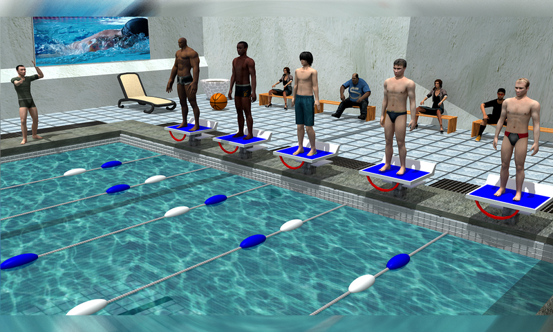اسکرین شات 1 بازی Swimming Race