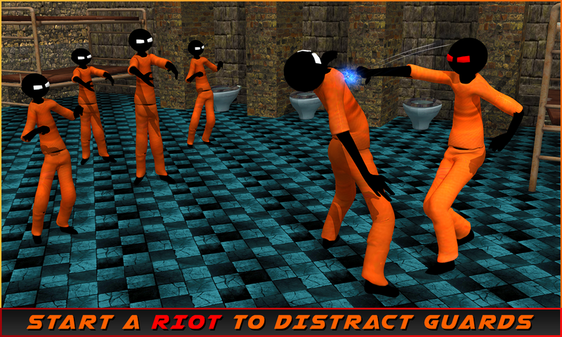 اسکرین شات 1 بازی Stickman Prison Escape Story