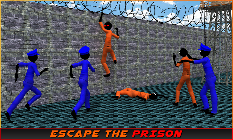اسکرین شات 5 بازی Stickman Prison Escape Story