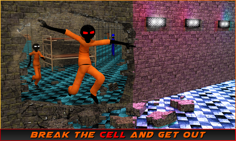 اسکرین شات 3 بازی Stickman Prison Escape Story