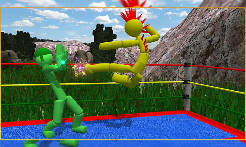 اسکرین شات 2 بازی Stickman Wrestling