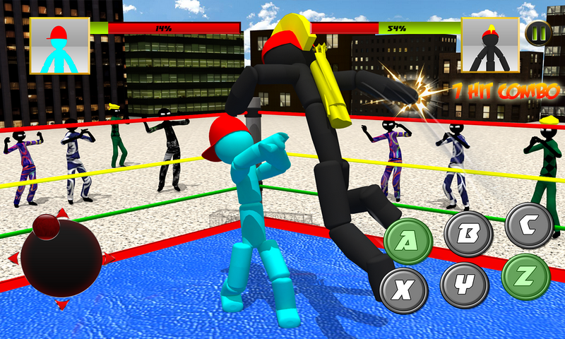 اسکرین شات 1 بازی Stickman Wrestling