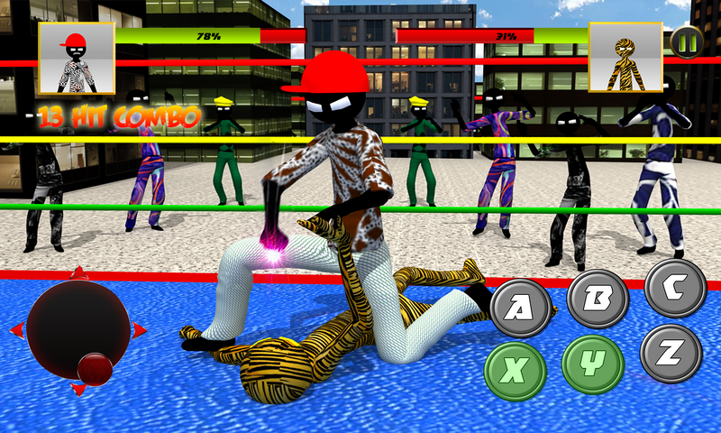 اسکرین شات 4 بازی Stickman Wrestling