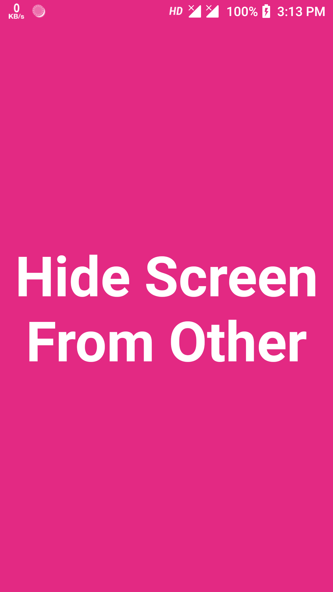 اسکرین شات 1 برنامه Hide Screen