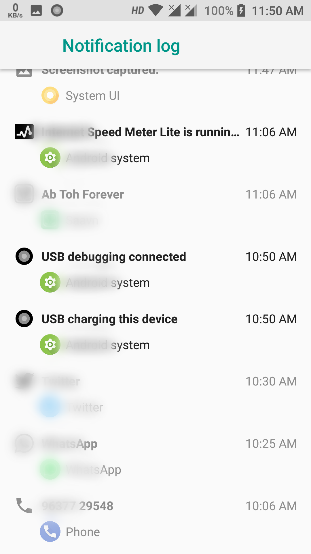 اسکرین شات 3 برنامه Old Notification Log