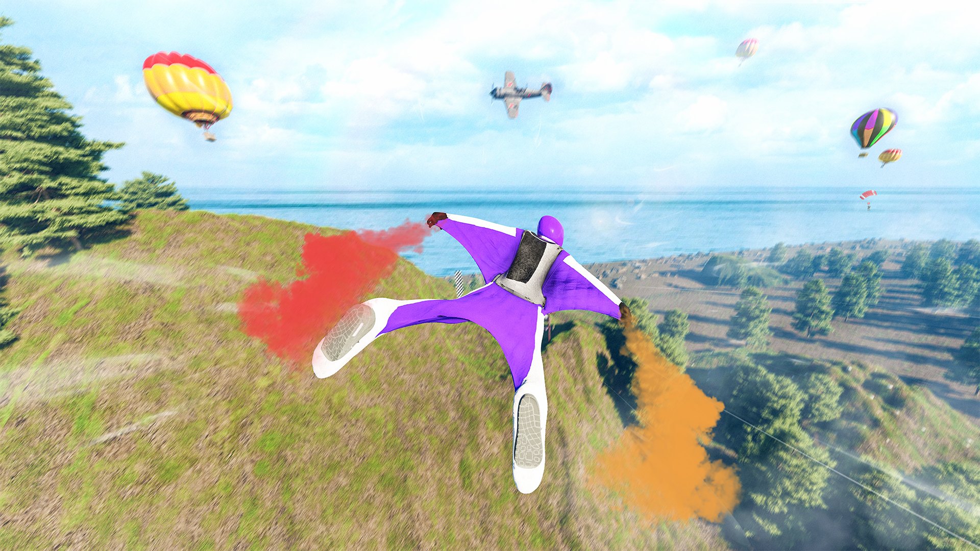 اسکرین شات 2 بازی Wingsuit Skydiving Simulator