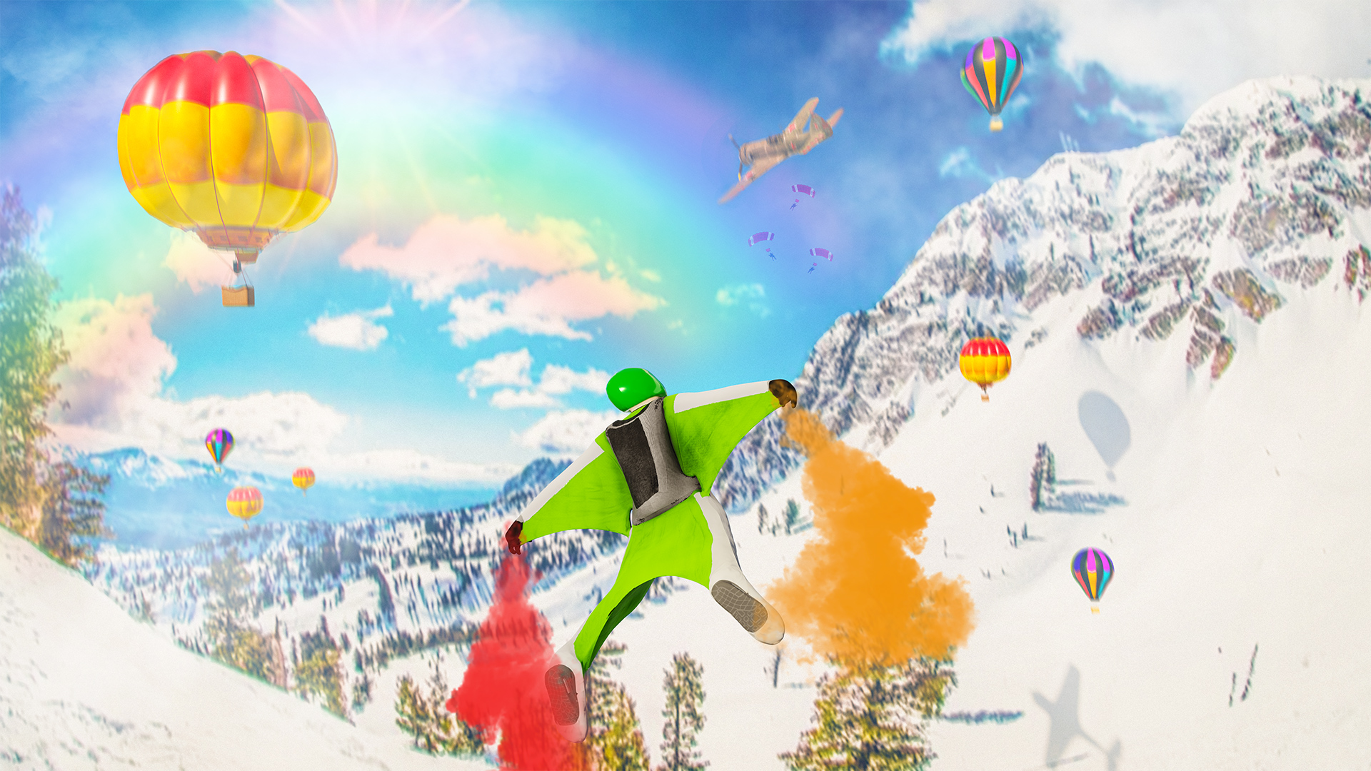 اسکرین شات 5 بازی Wingsuit Skydiving Simulator