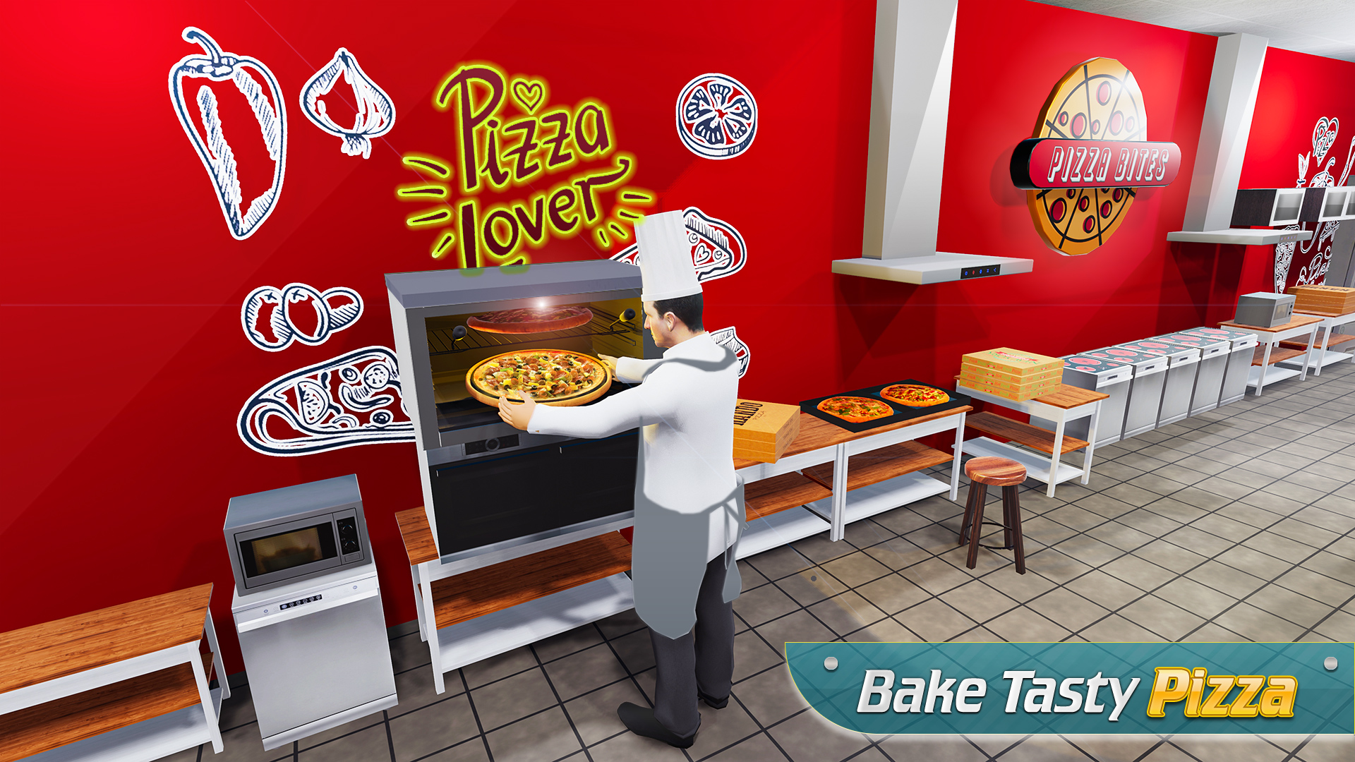اسکرین شات 2 بازی Pizza Shop Restaurant Sim 2022