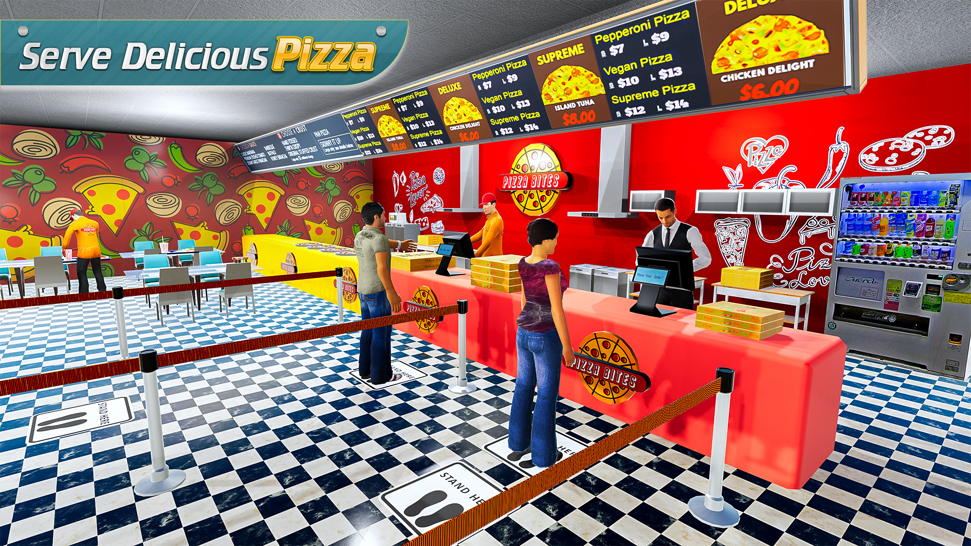 اسکرین شات 1 بازی Pizza Shop Restaurant Sim 2022