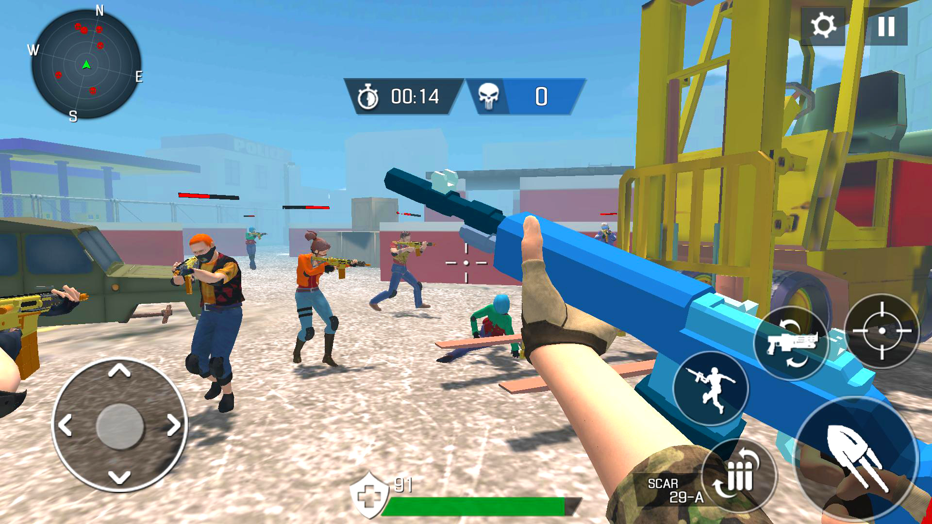اسکرین شات 3 بازی Toy Gun Blaster- Shooter Squad