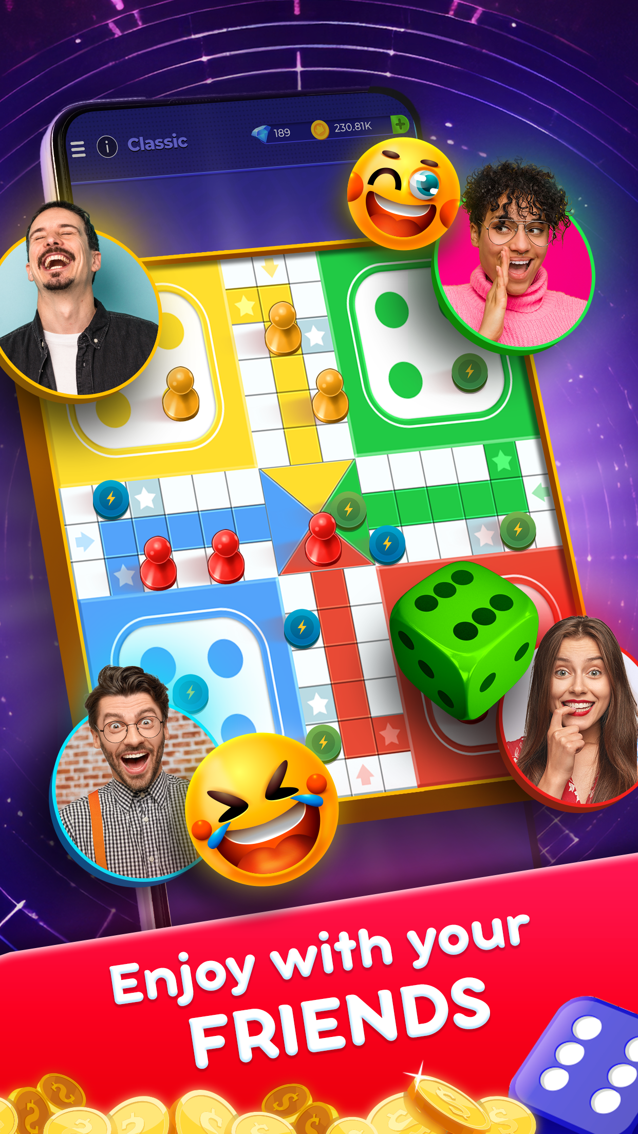 اسکرین شات 3 بازی Ludo SuperStar- Board Game