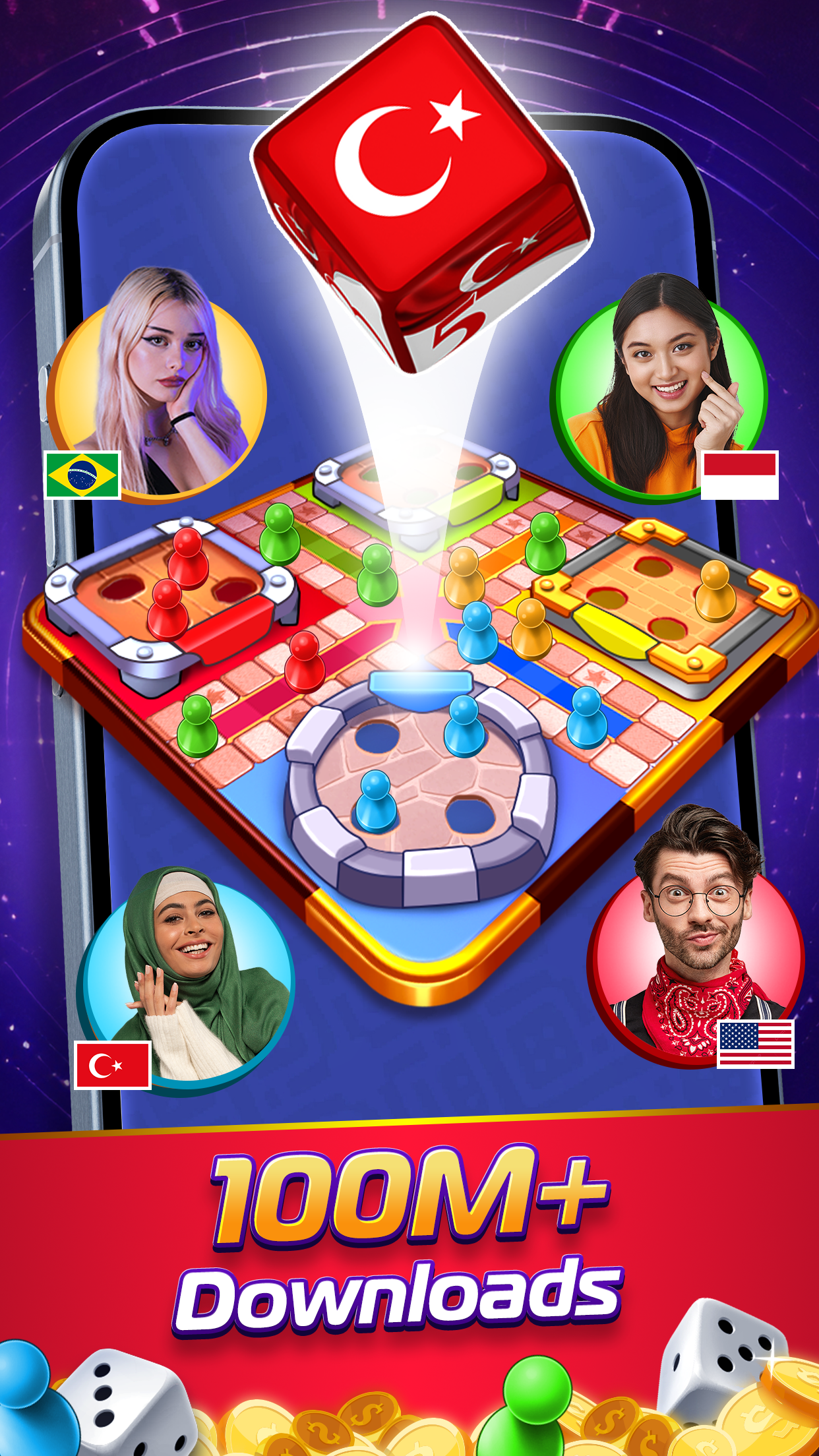 اسکرین شات 1 بازی Ludo SuperStar - Fun Dice Game