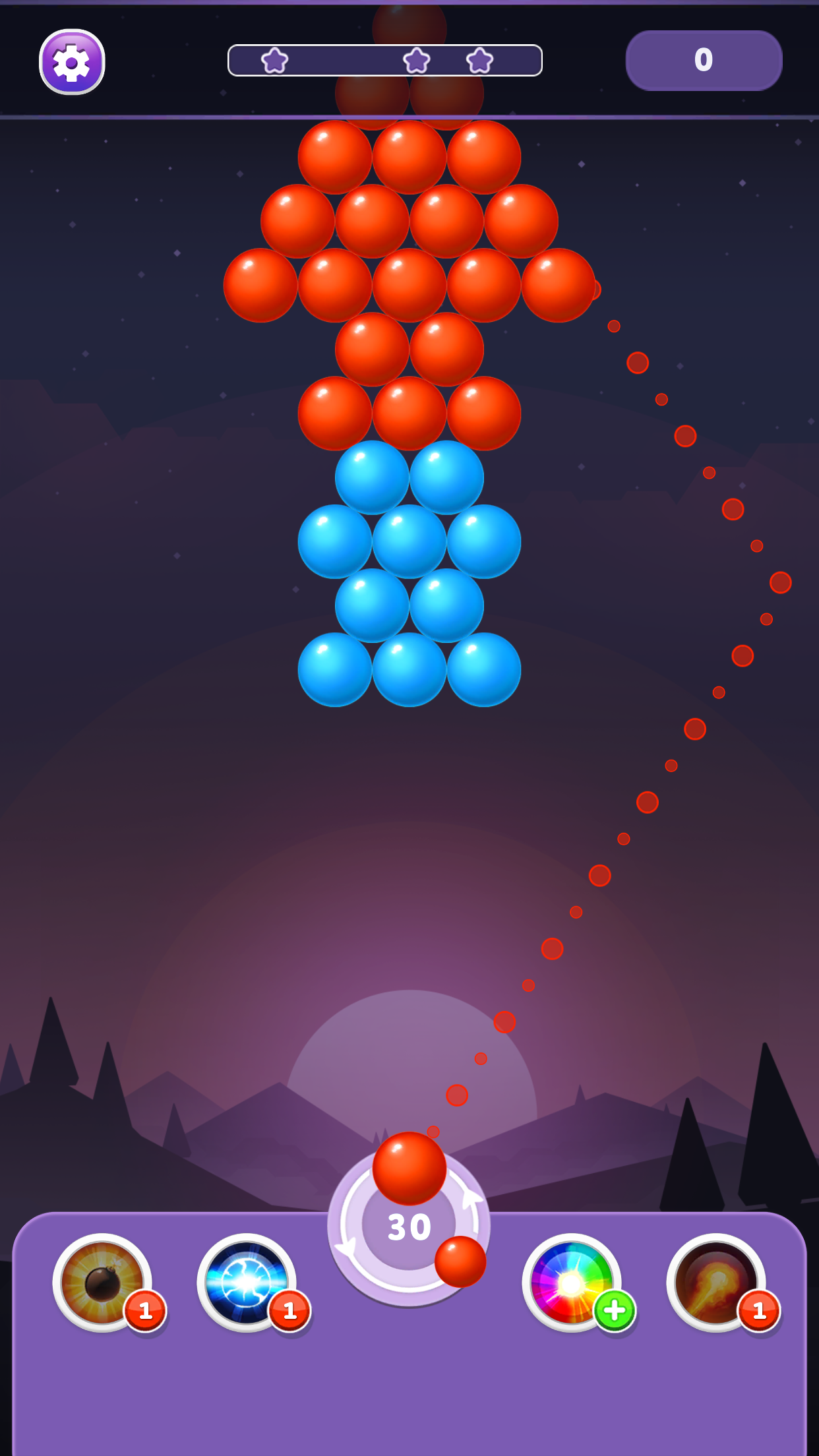 اسکرین شات 3 بازی Bubble Shooter Rainbow