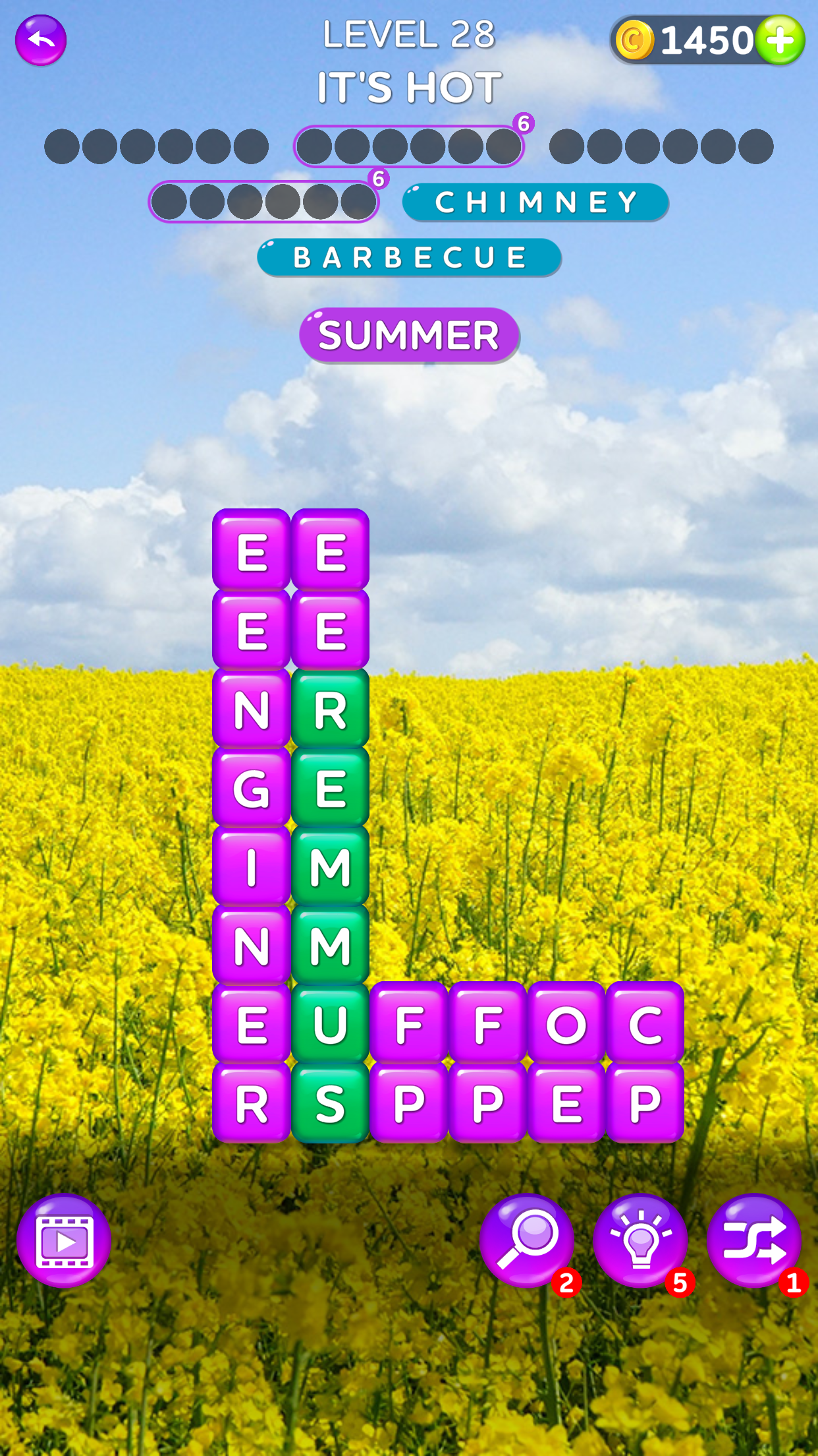 اسکرین شات 4 بازی Word Cube - Find Words