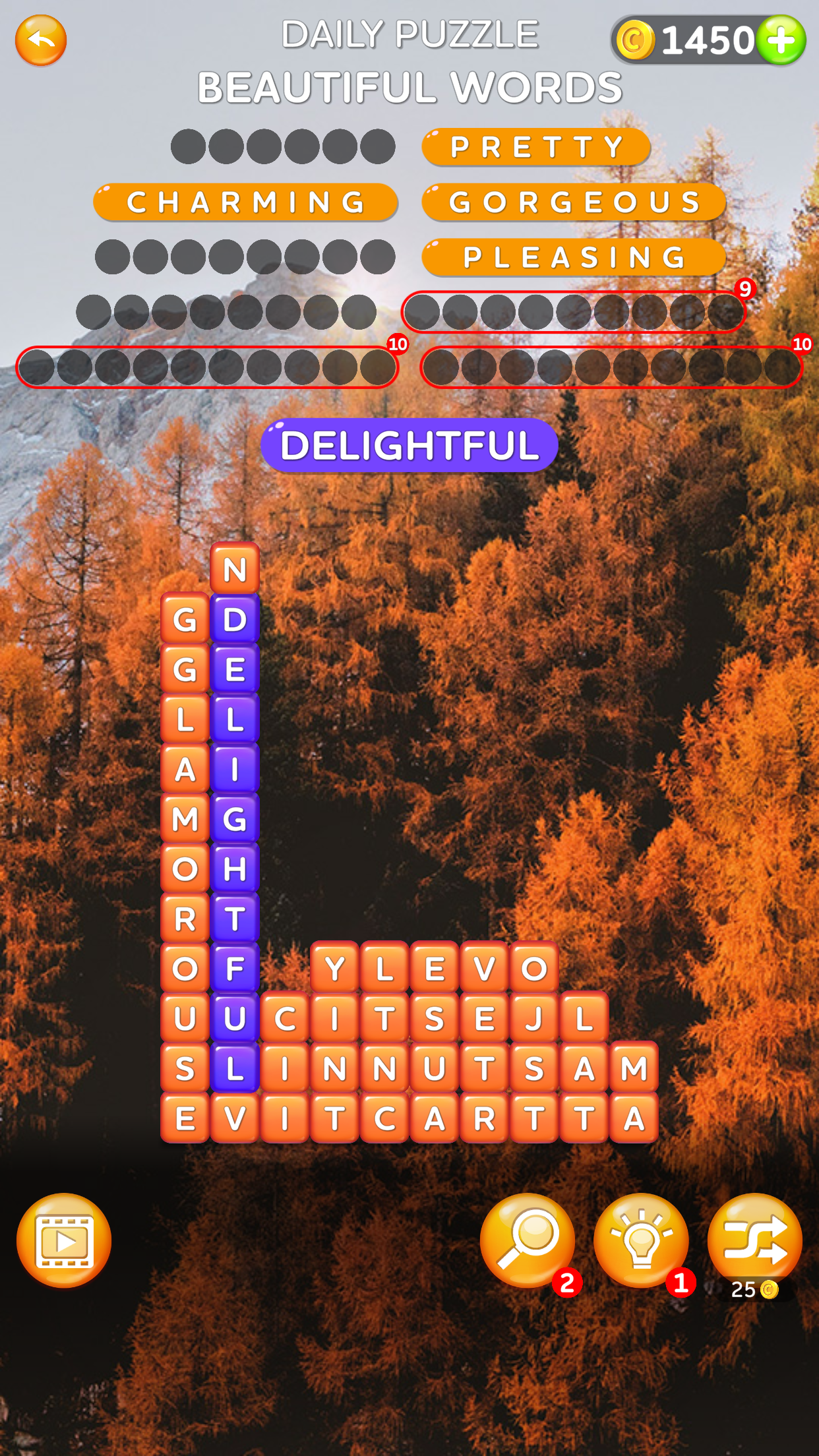 اسکرین شات 3 بازی Word Cube - Find Words