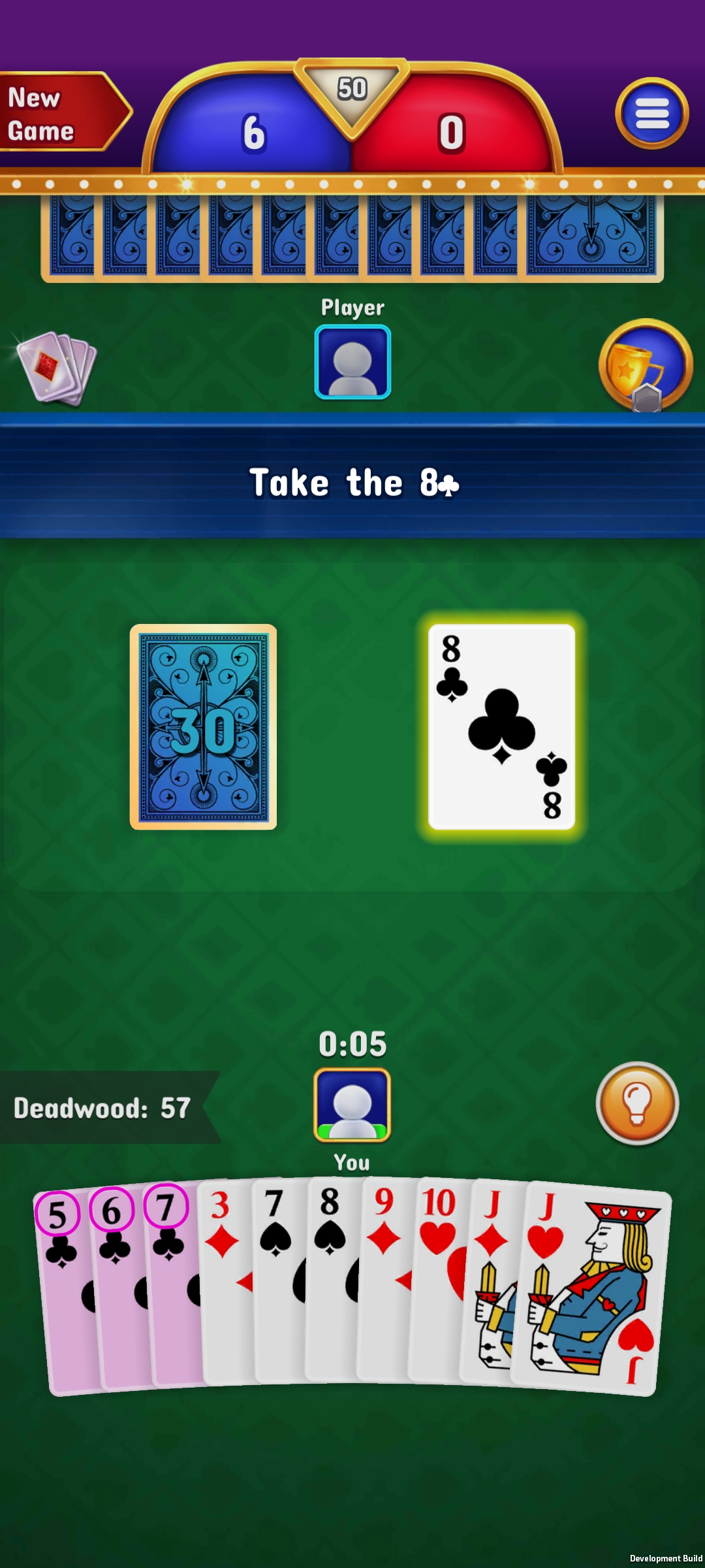 اسکرین شات 6 بازی Gin Rummy - Classic Card Game