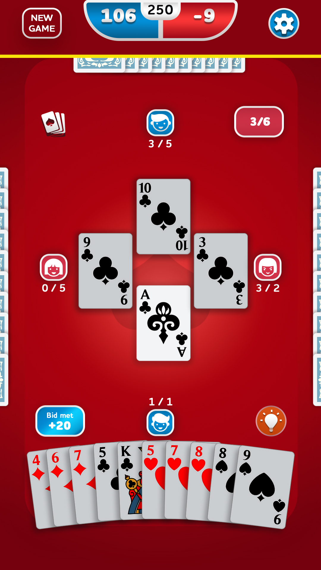 اسکرین شات 6 بازی Spades - Card Game
