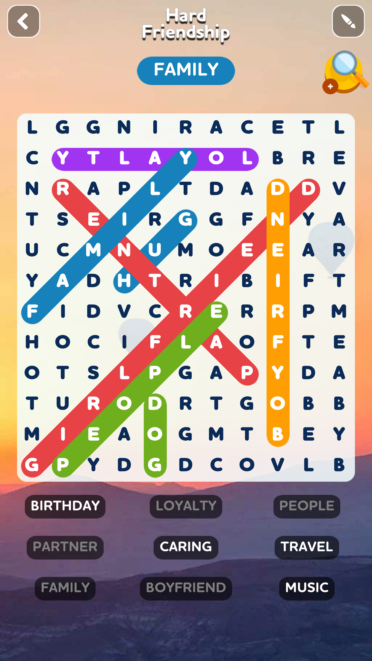 اسکرین شات 1 بازی Word Search - Word Puzzle Game