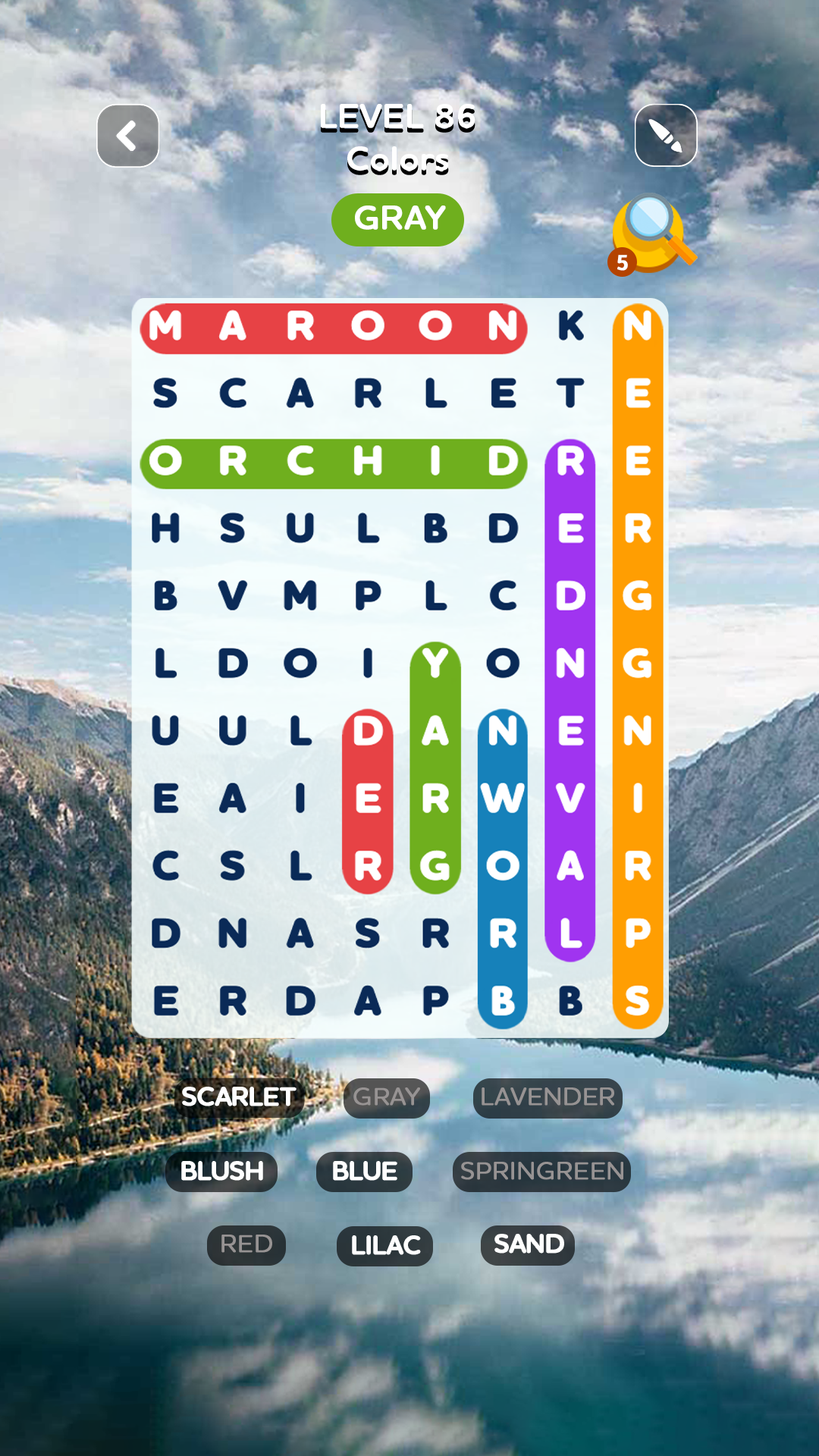 اسکرین شات 4 بازی Word Search Quest - Puzzles