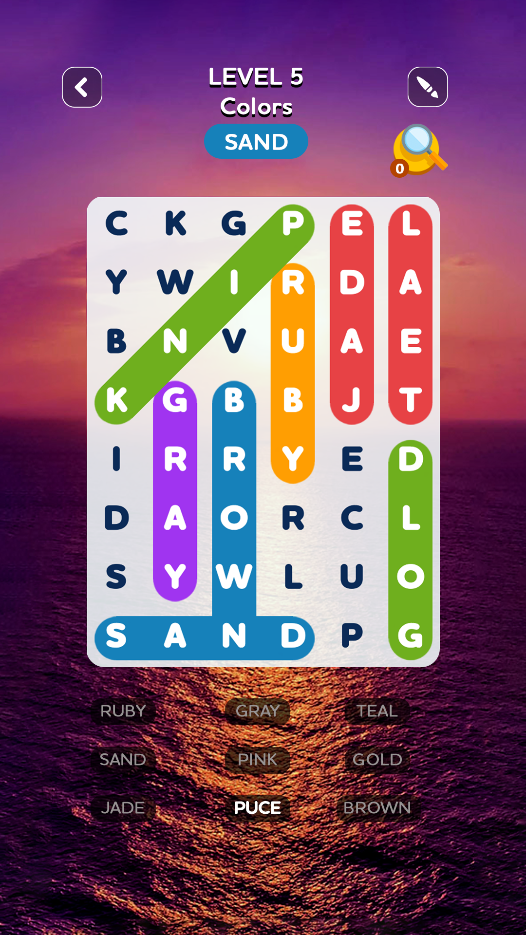 اسکرین شات 1 بازی Word Search Quest - Puzzles