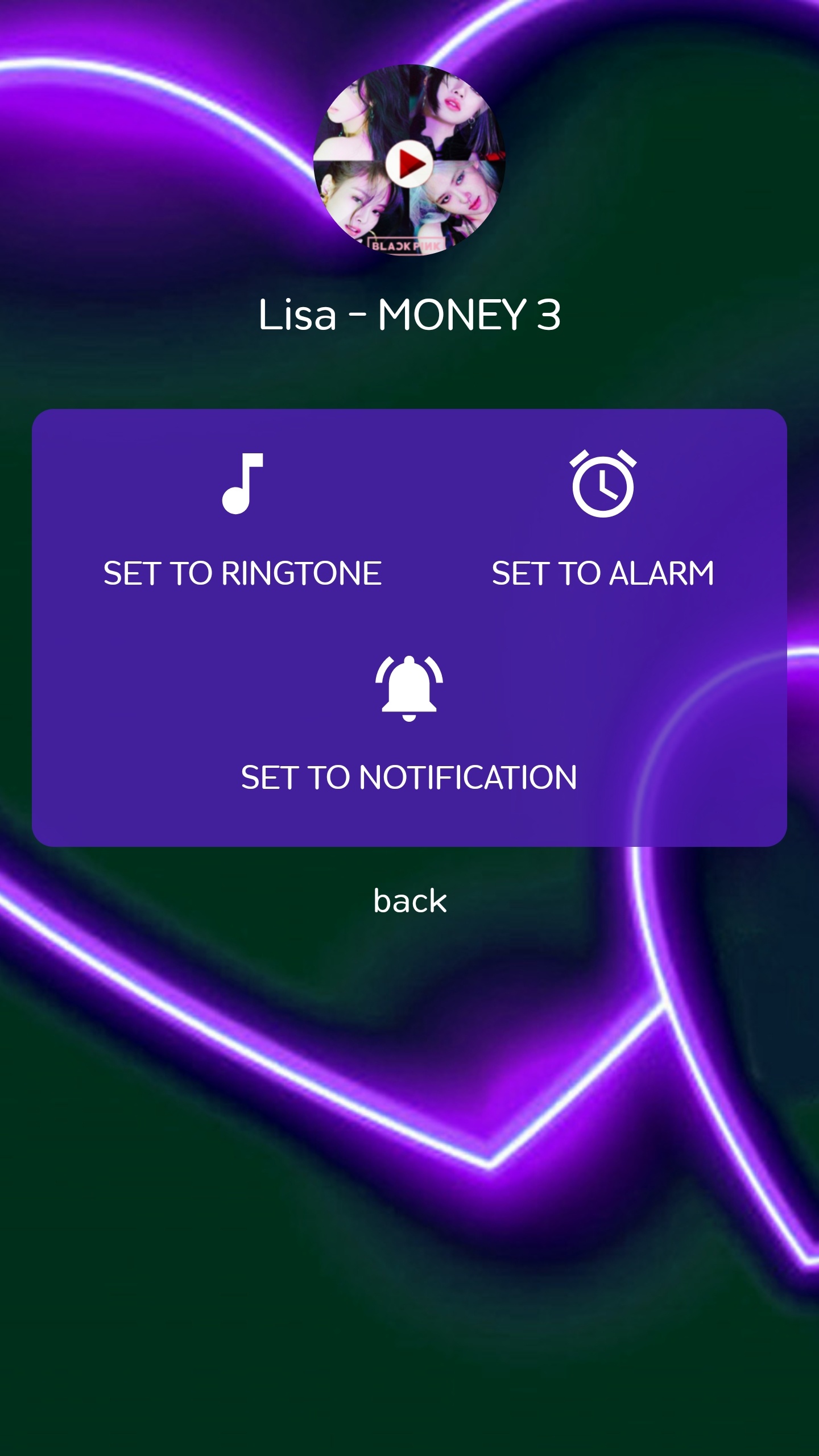 اسکرین شات 4 برنامه BLACKPINK - Ringtone Pro