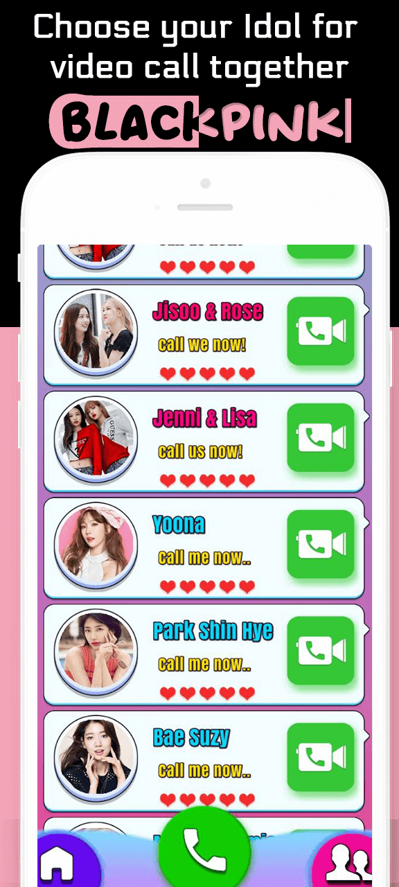 اسکرین شات 6 برنامه Ai BlackPink: Fake Call Game 2