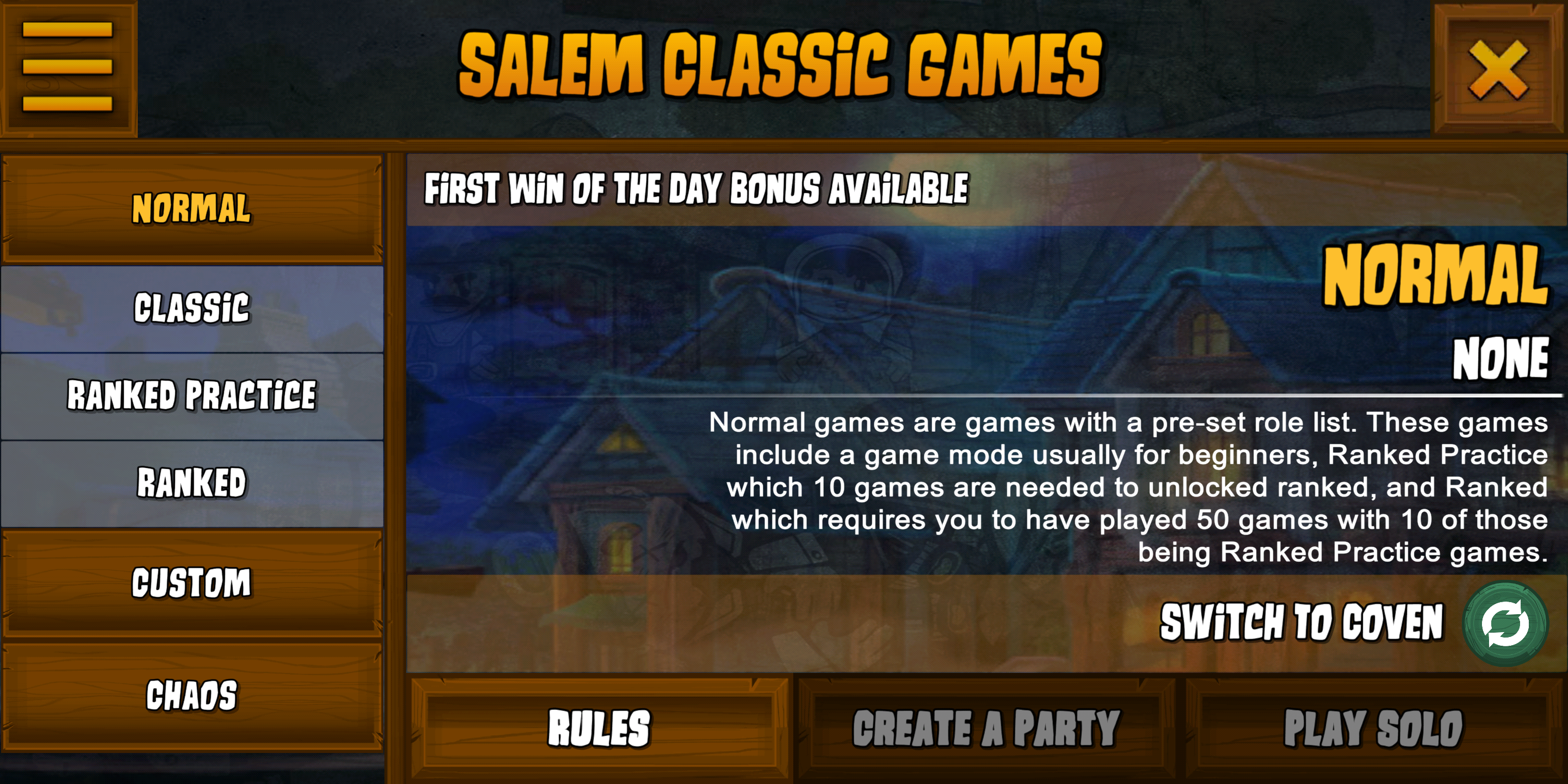 اسکرین شات 4 بازی Town of Salem - The Coven