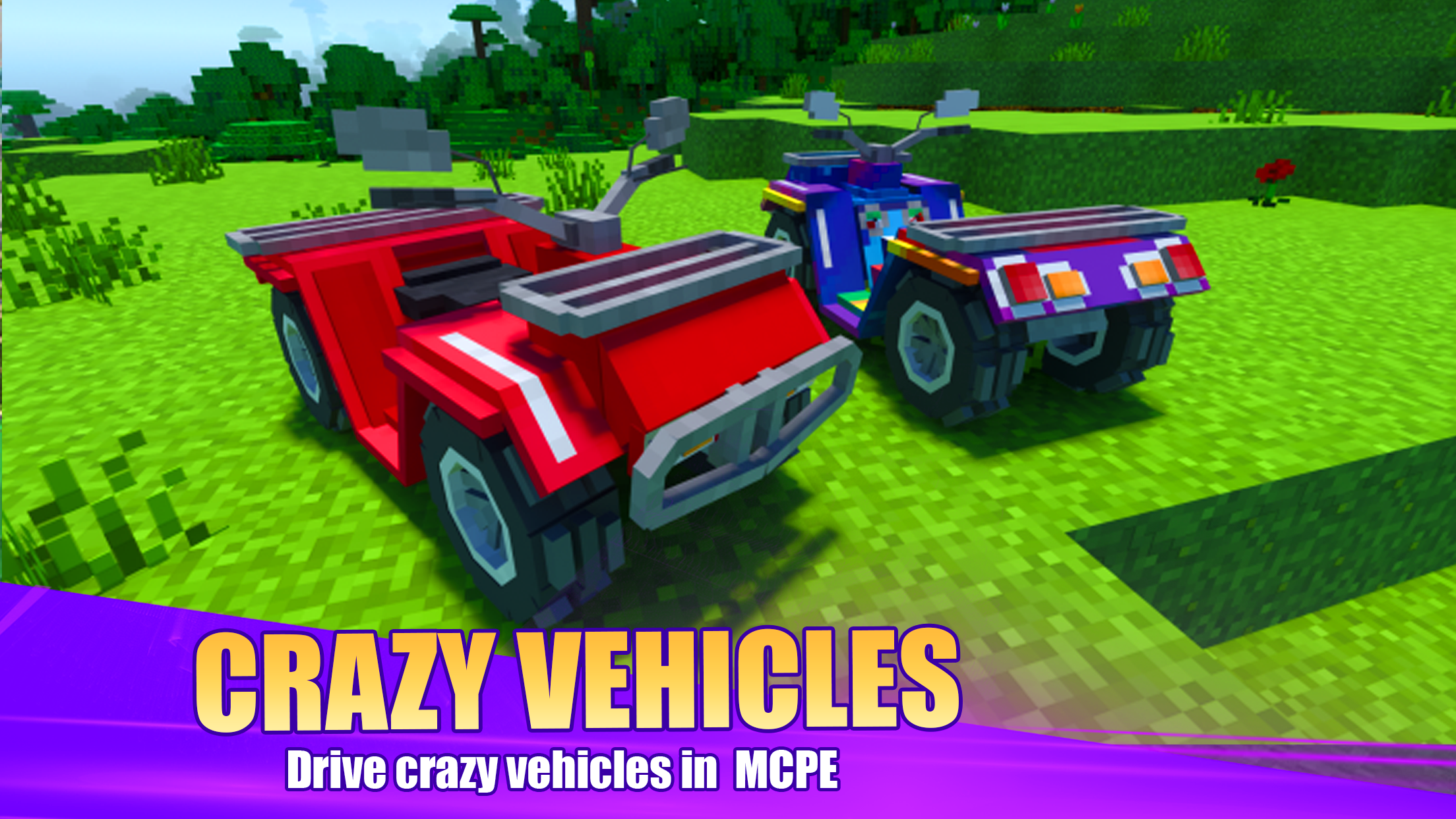 اسکرین شات 4 برنامه Cars Mod for Minecraft PE MCPE