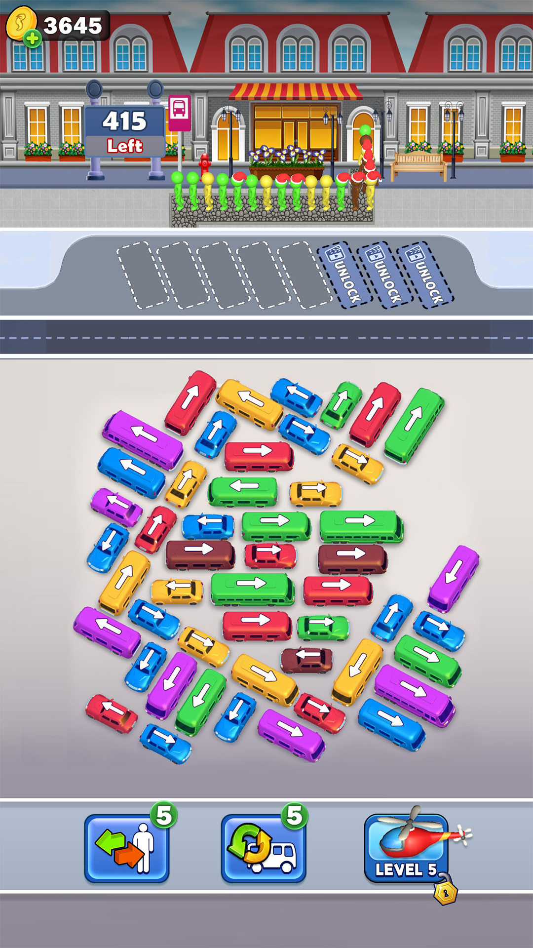 اسکرین شات 5 بازی Bus Escape: Car Traffic Puzzle